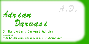 adrian darvasi business card